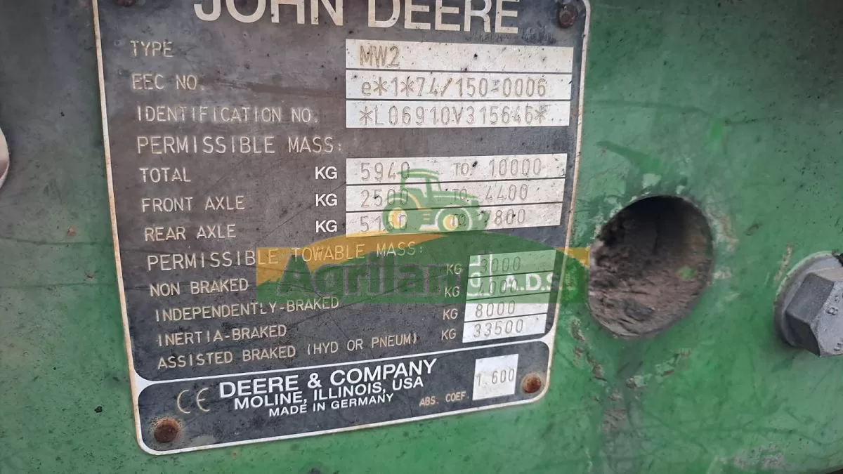 JOHN DEERE 6910 S 8937 QG 33